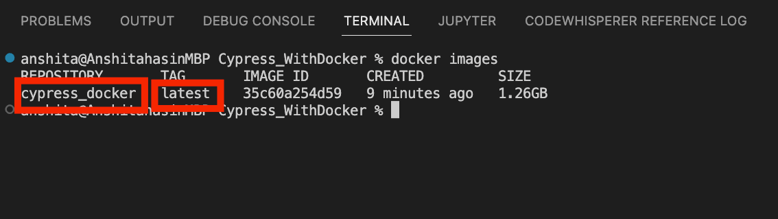 now run the docker image after building