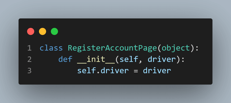 should set the self.driver property with the received driver