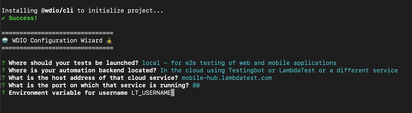 when we are running the tests on cloud