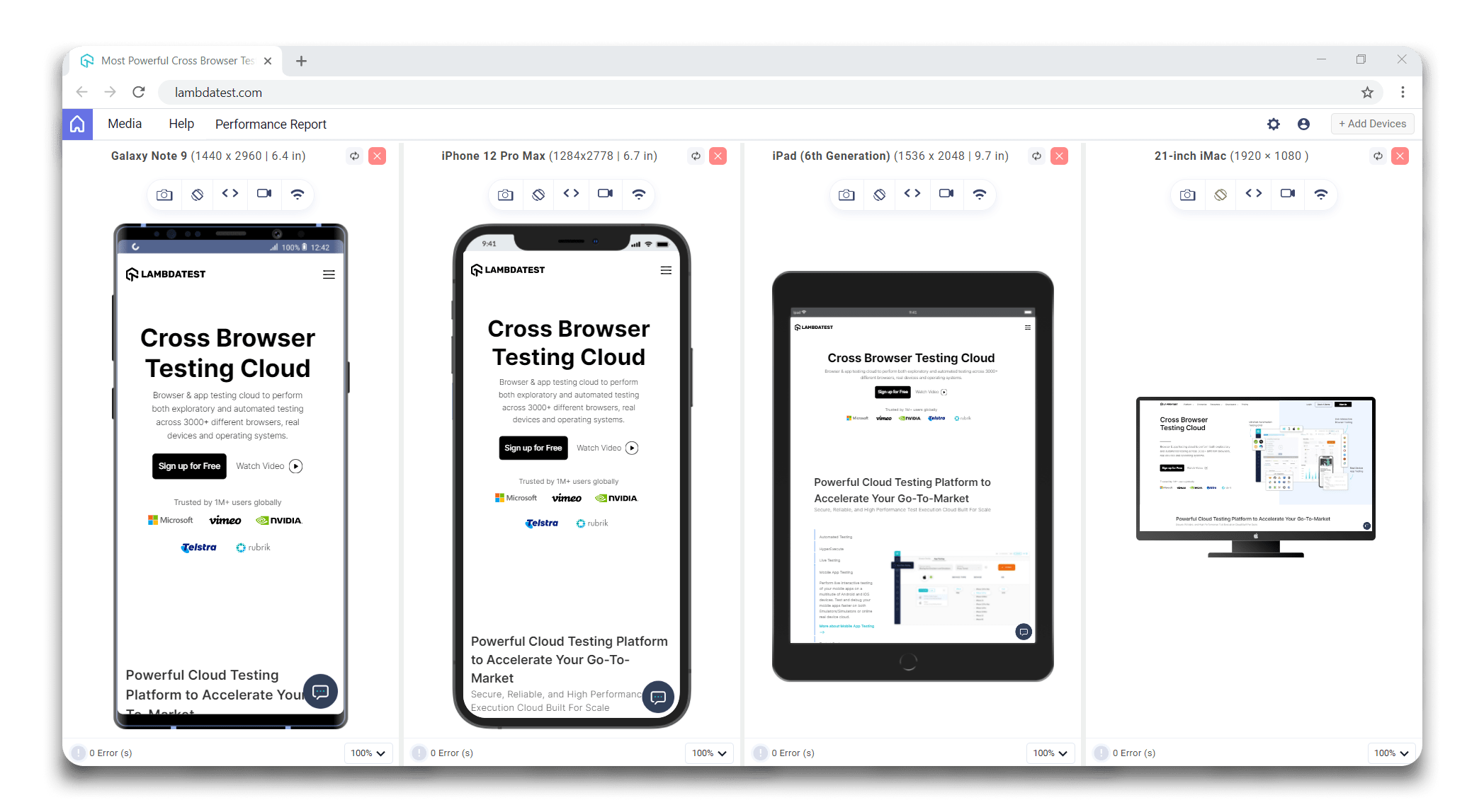 Interact and Test With More Devices