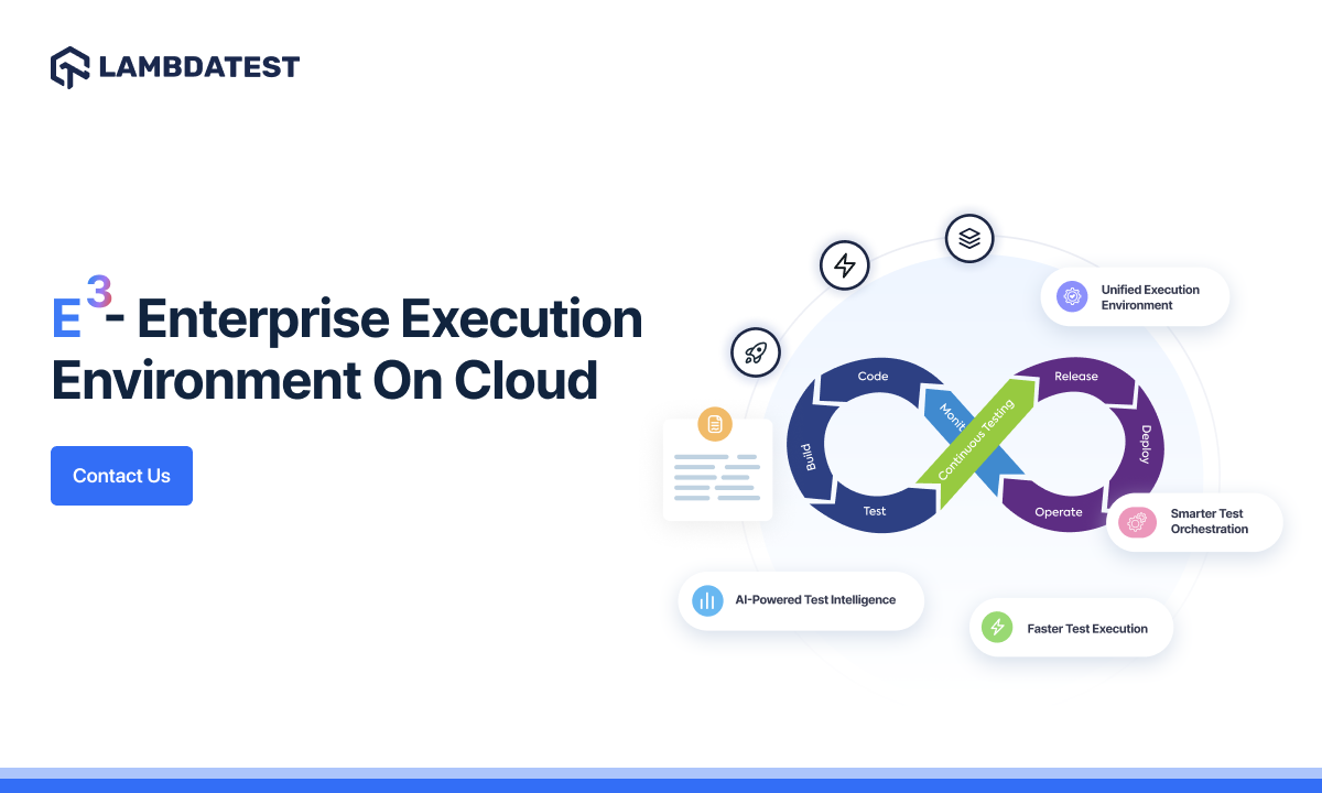 Enterprise Execution Environment on Cloud | LambdaTest Enterprise Cloud