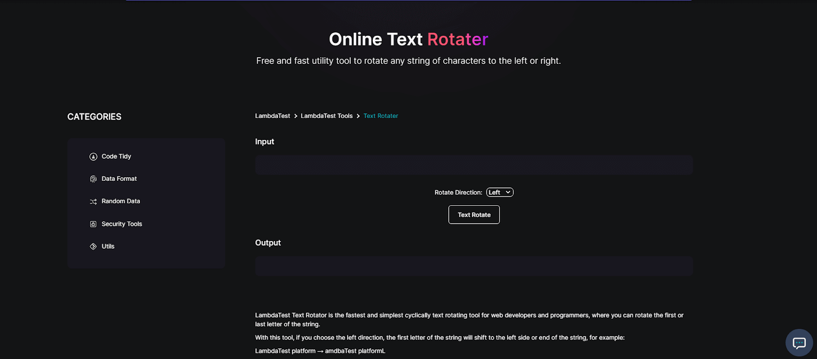 Online Text Rotator