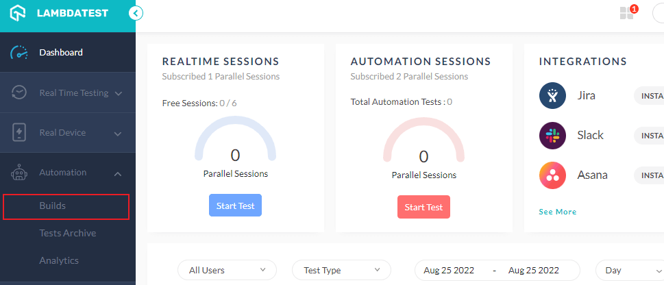 perform automated testing