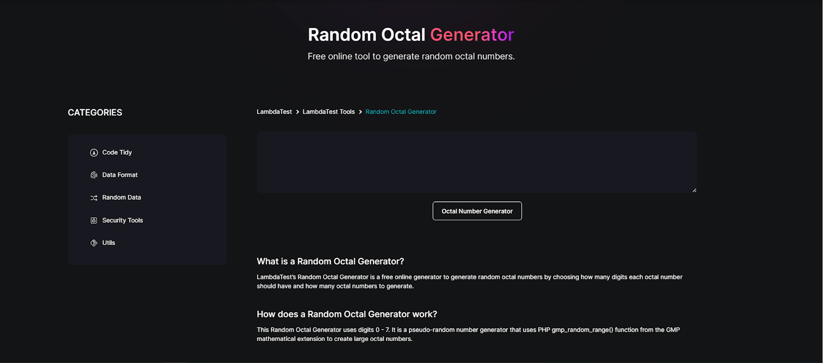 random-octal-generator