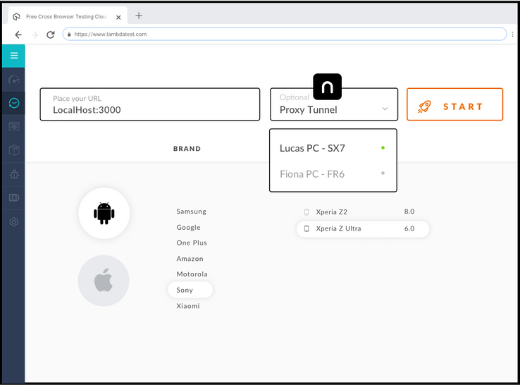 Test Local and Private Builds On Real Device Cloud
