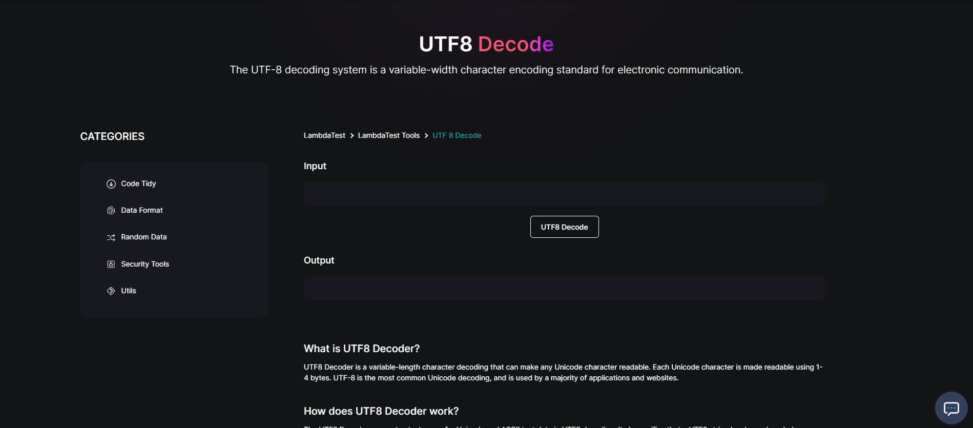 UTF8 Decode