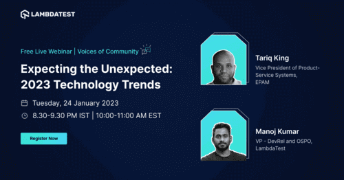 Webinar- Expecting the Unexpected: 2023 Technology Trends