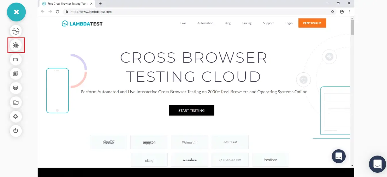 You can perform testing on your web-app