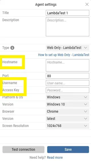 Leapwork Agent Settings Section