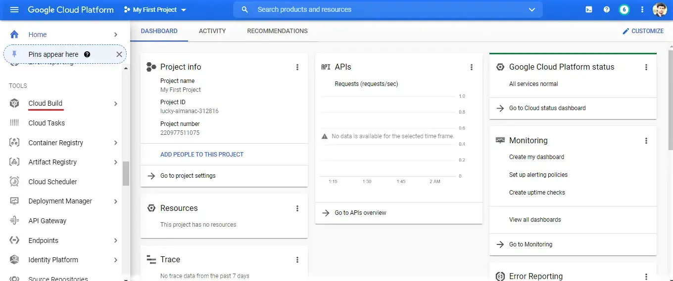 Google Cloud CI Integration