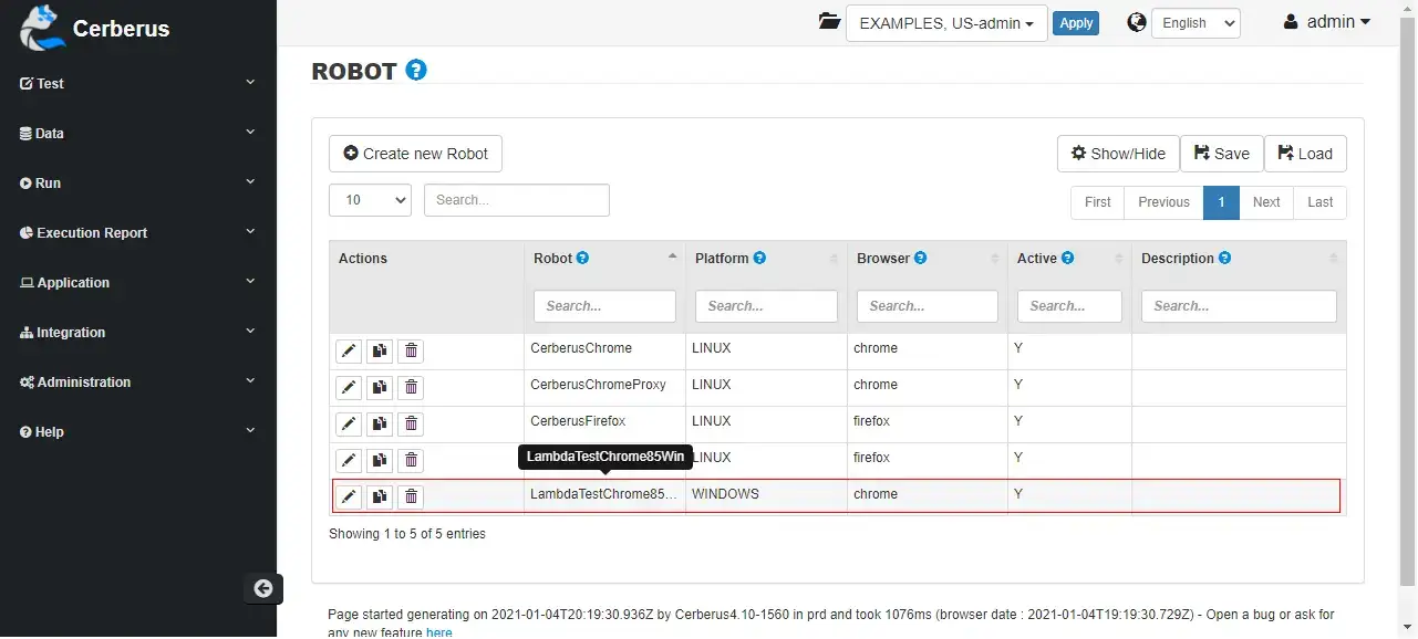 Setting LambdaTest Robot Executor