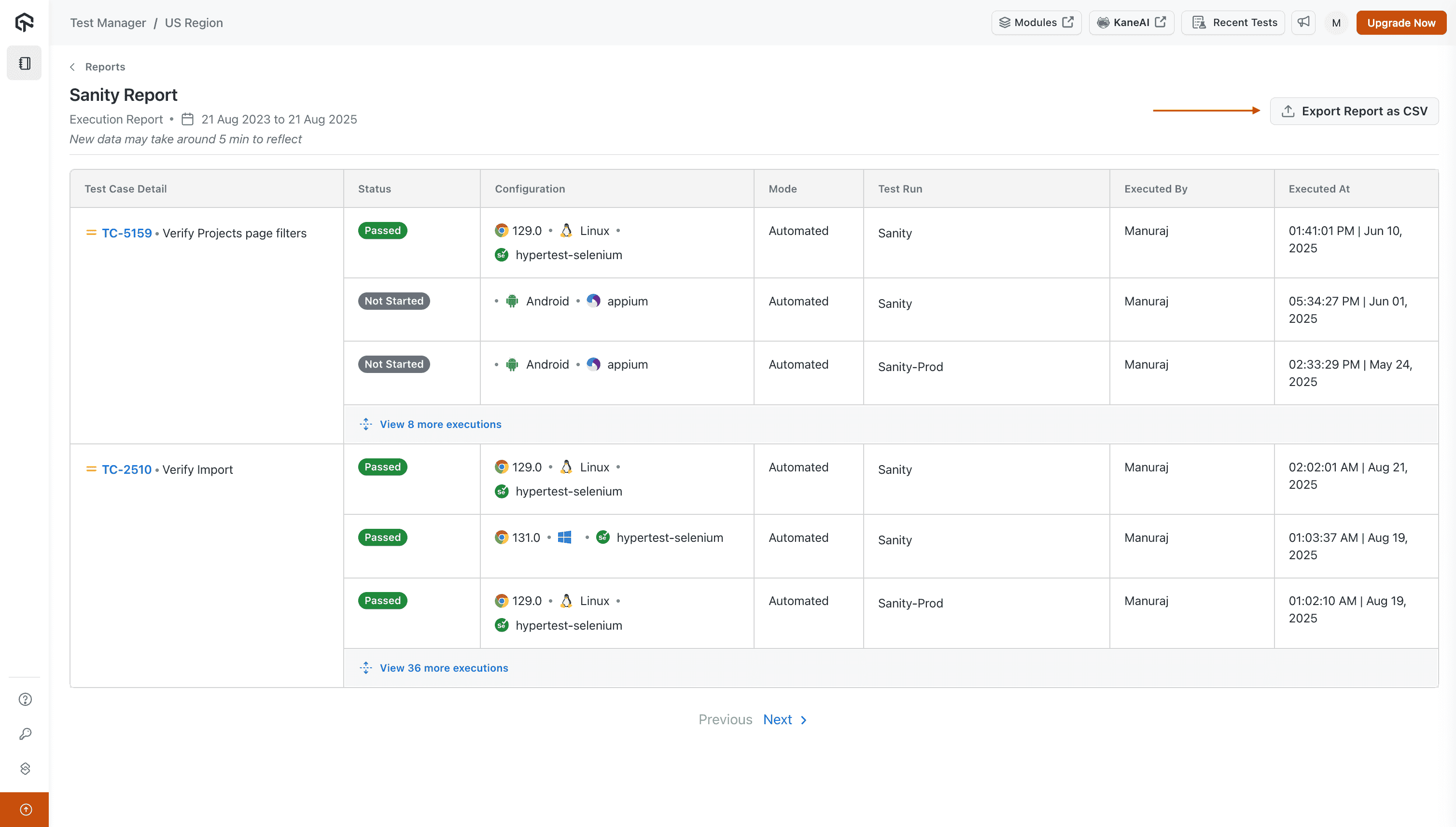 Reports Overview