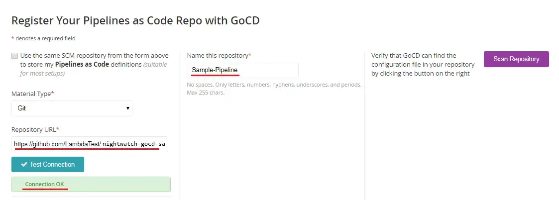 GoCD Integration