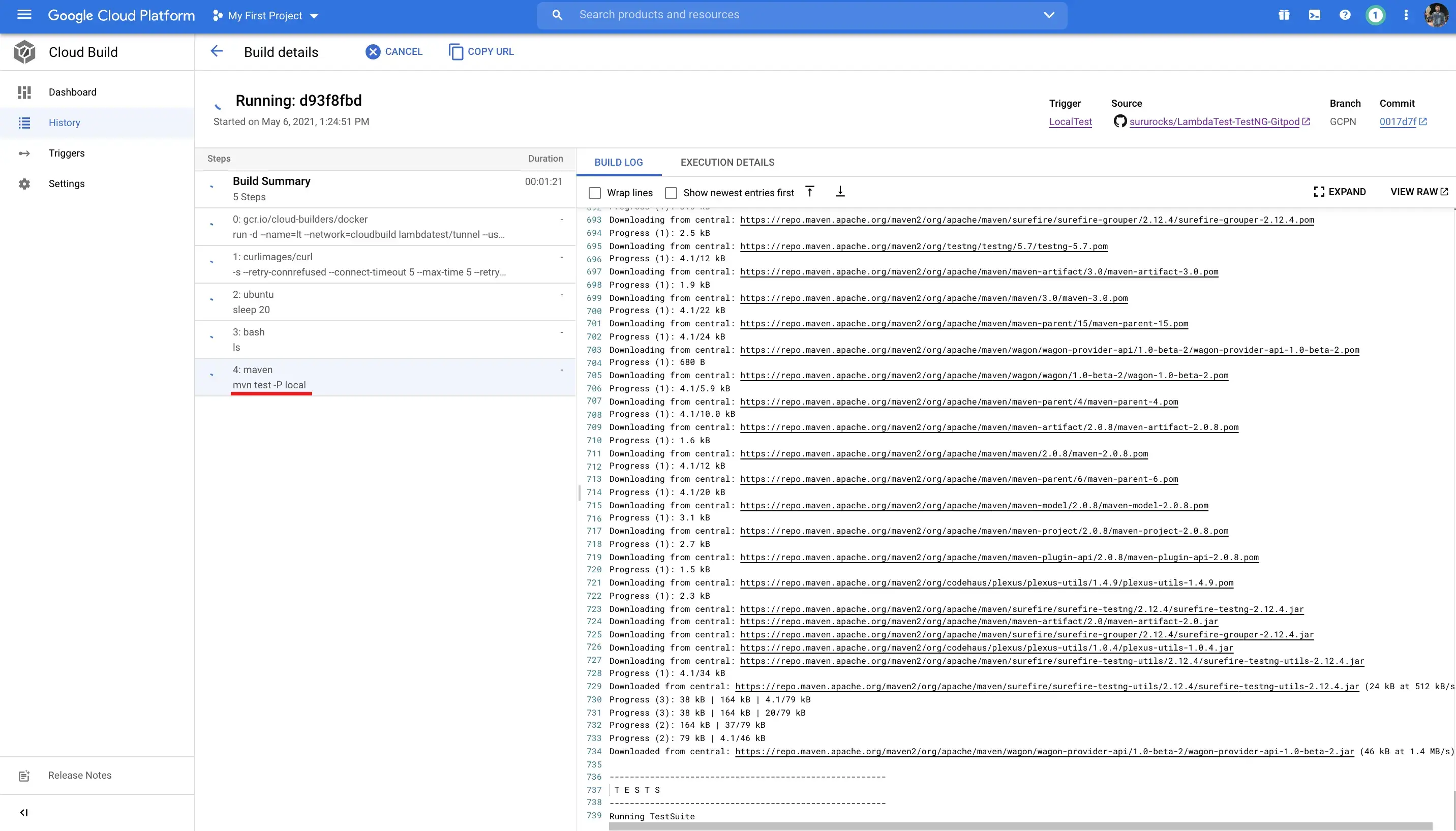 Google Cloud CI Integration