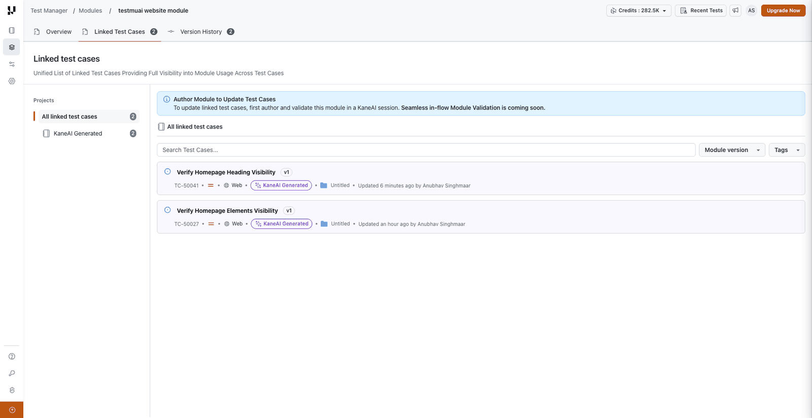 linked-test-cases