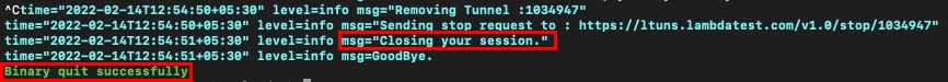 stopping ssh tunnel