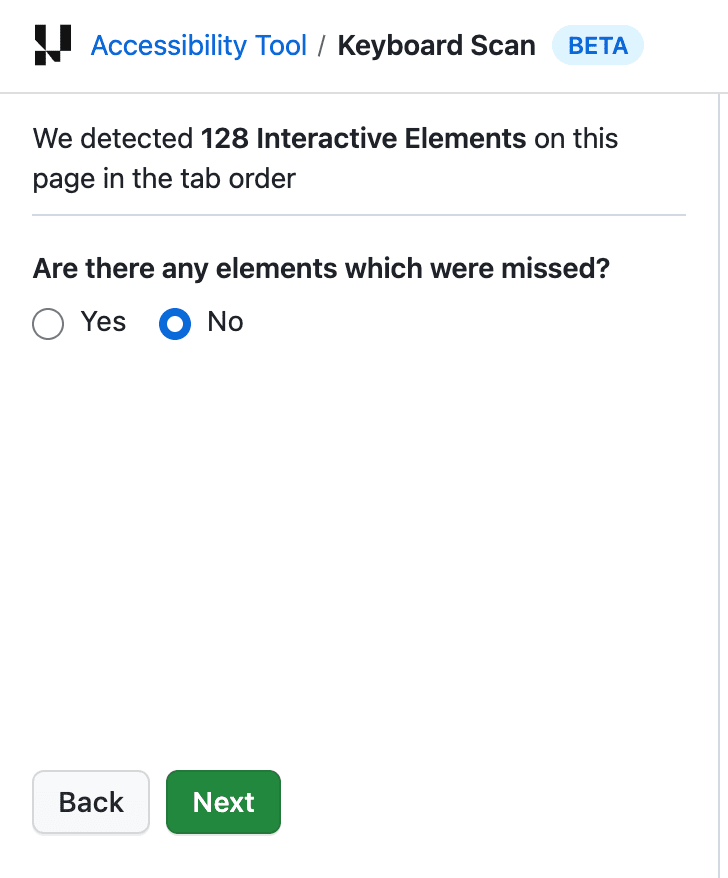 No missing elements selected