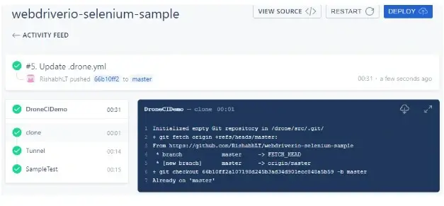 Drone CI Integration