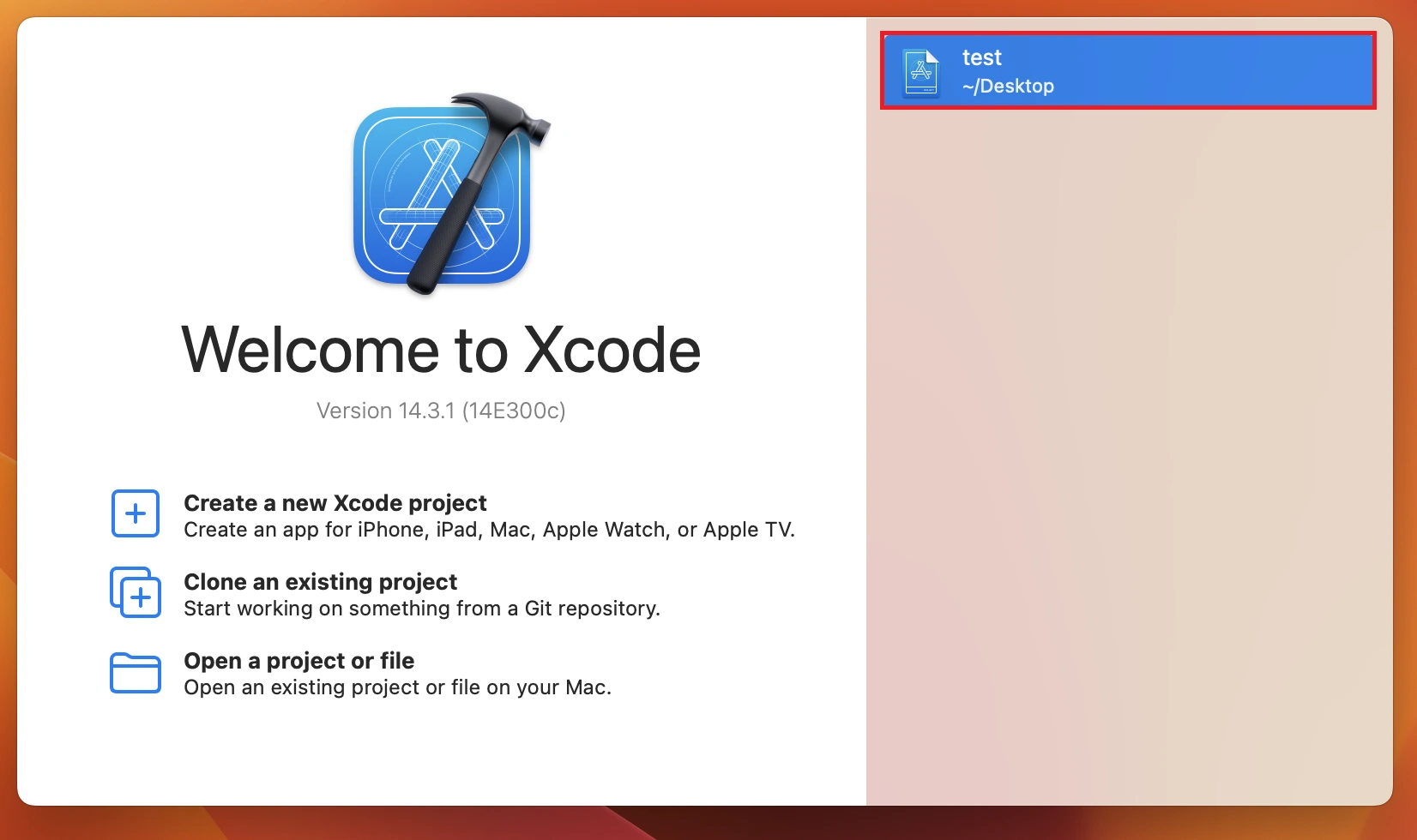 Xcode tools