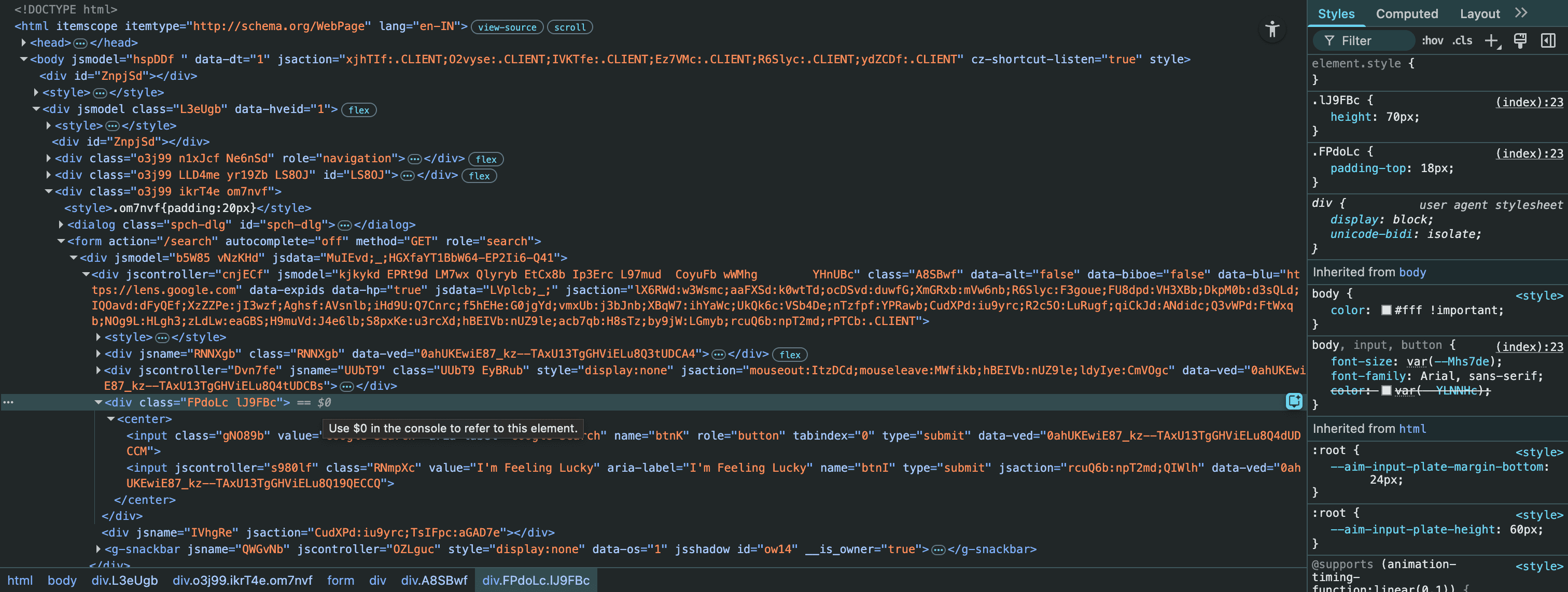 Inspect option for keyboard scan findings