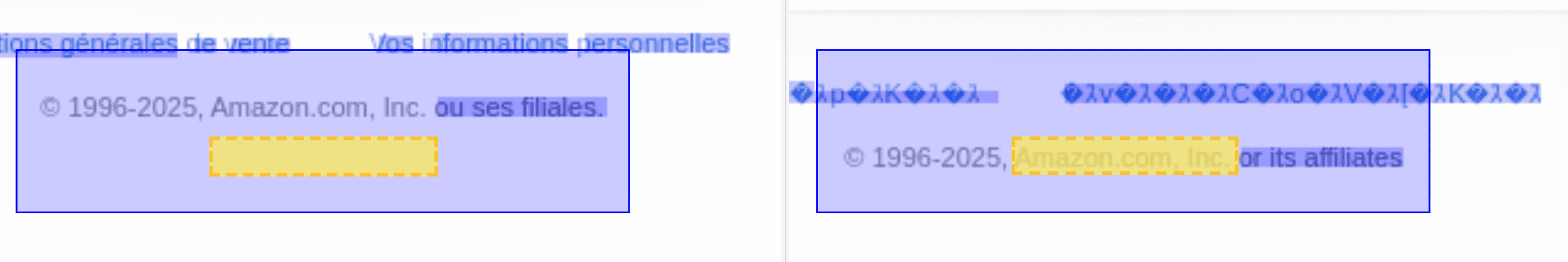 Result of floating region