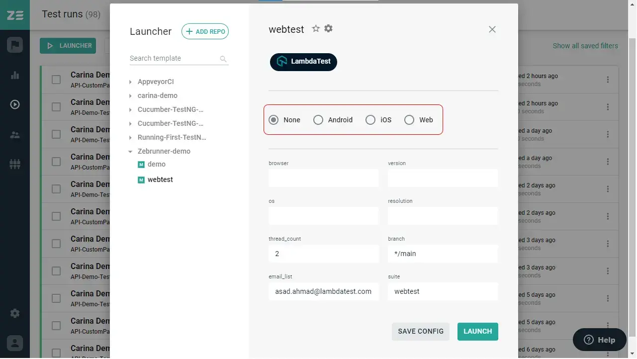 zebrunner integration