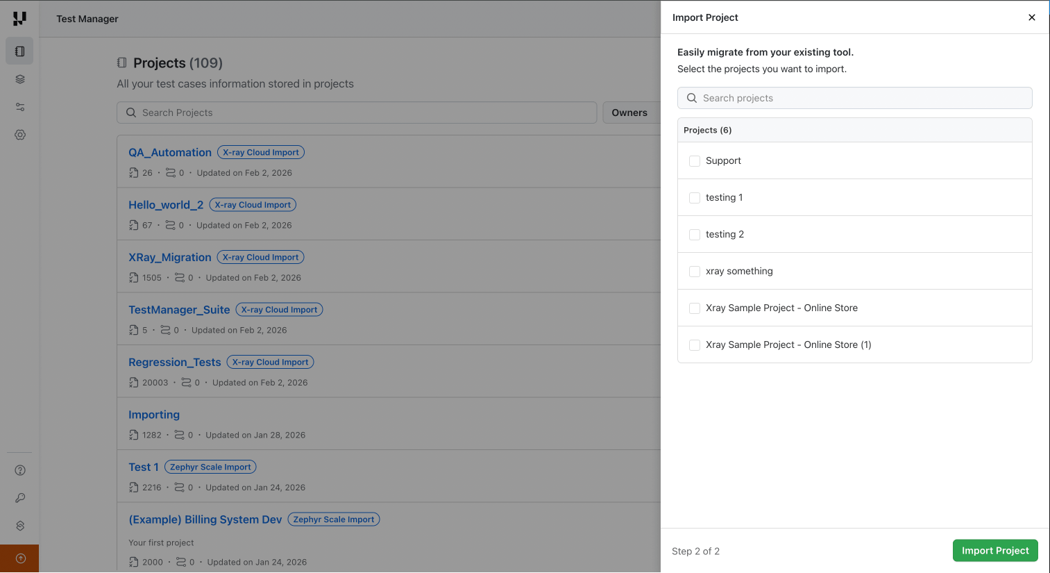 select-jira-project