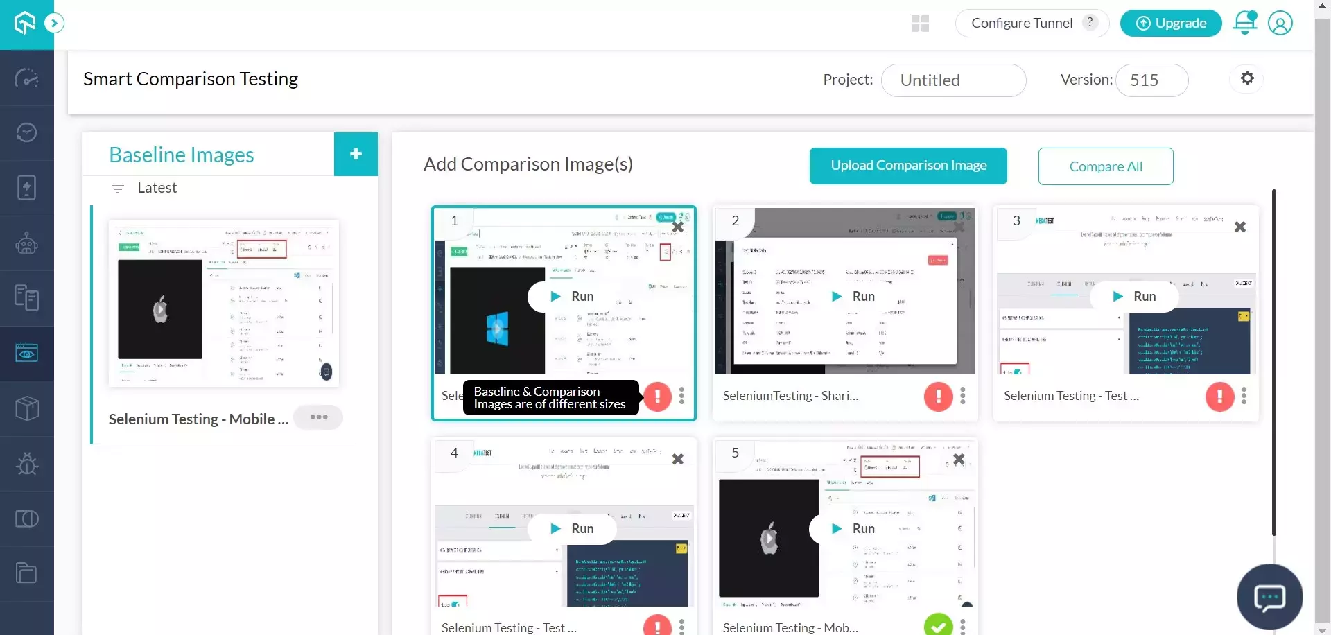 Smart Comparison Testing