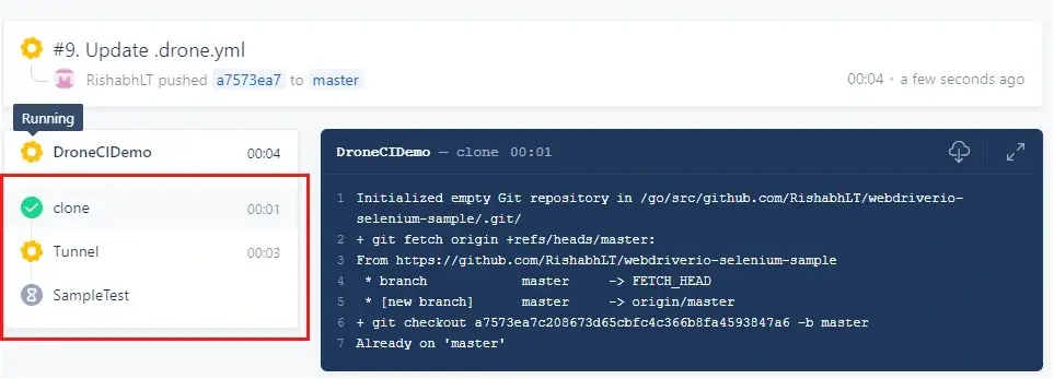 Drone CI Integration