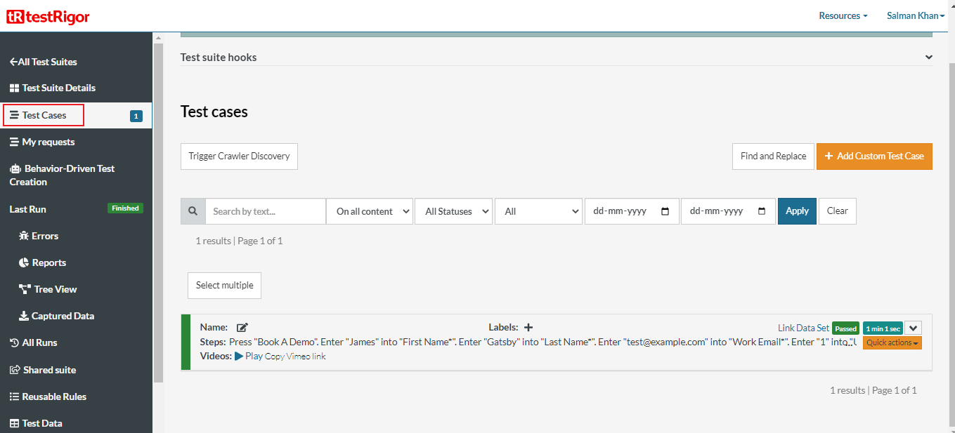 Integrating LambdaTest With testRigor