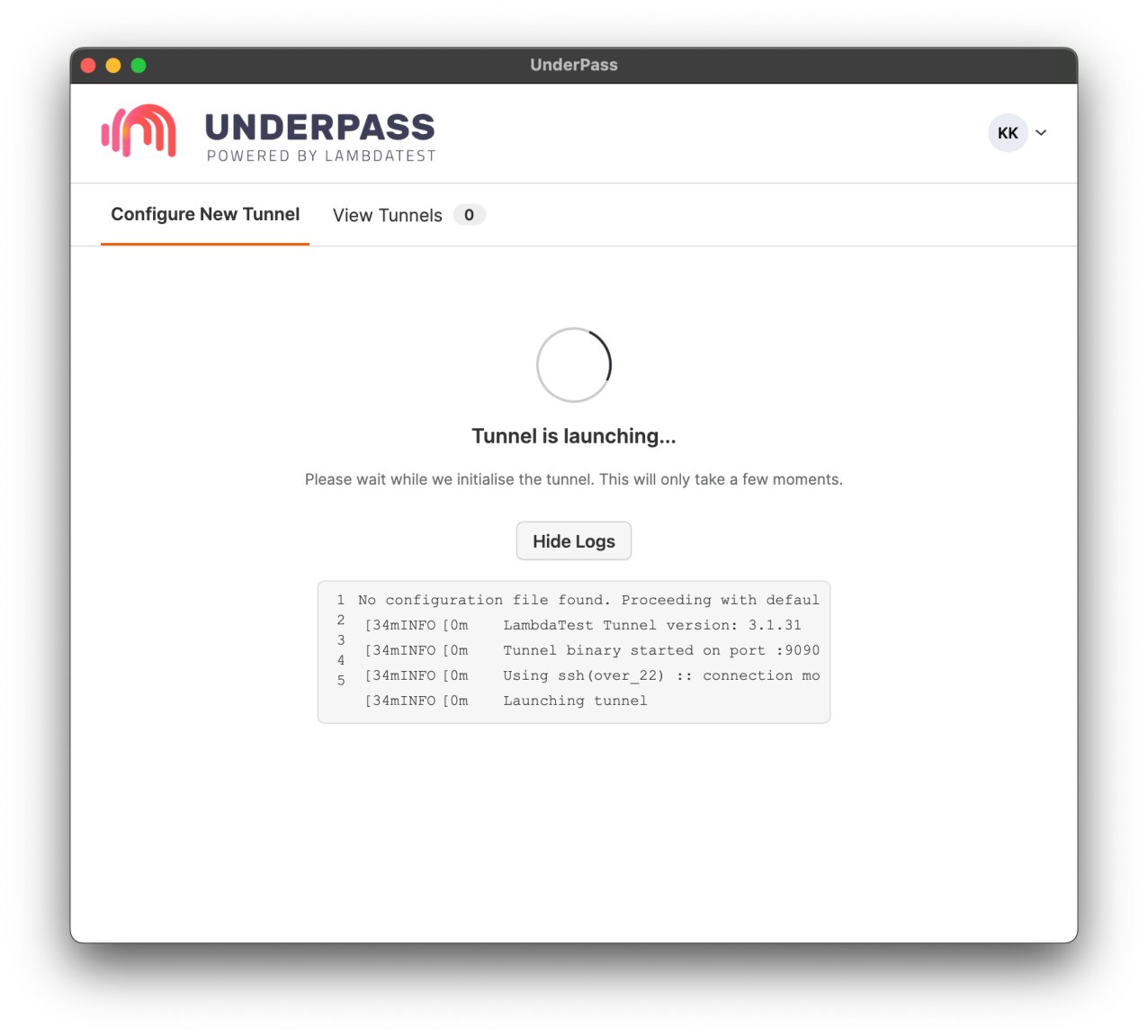 LambdaTest Underpass