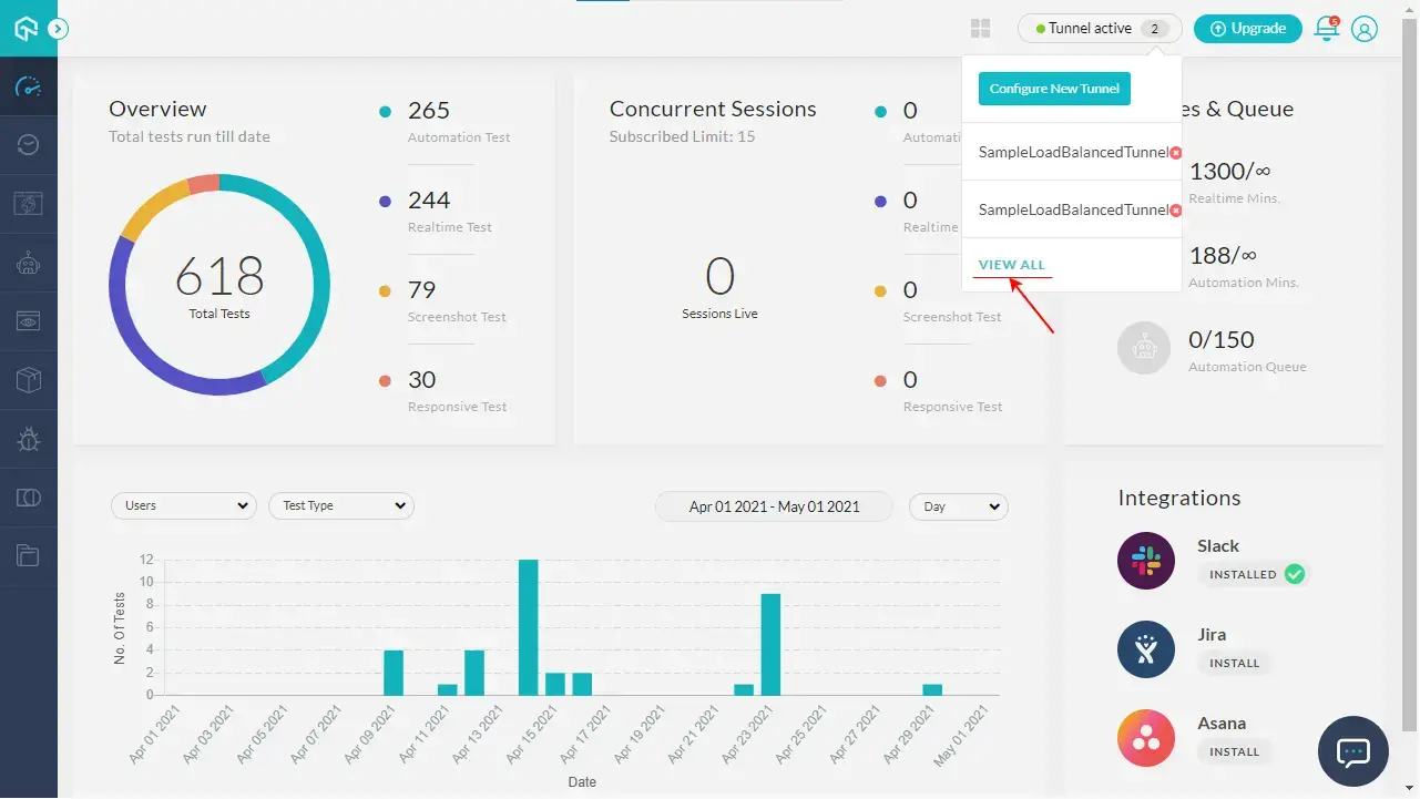 Load Balancing In LambdaTest Tunnel