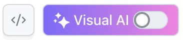 Visual AI Toggle Button